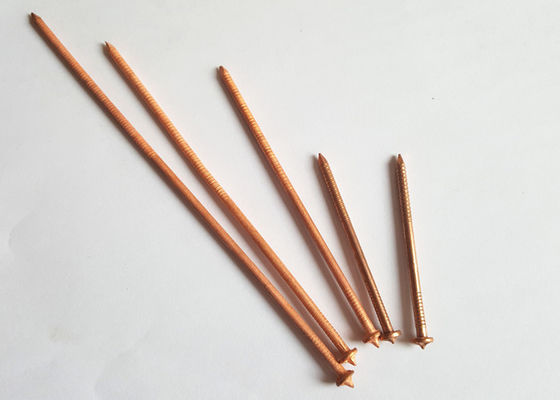 2.7mm x 63.5mm Copper Plated CD Stud Welding Pins With Dome Cap Washer for Ship